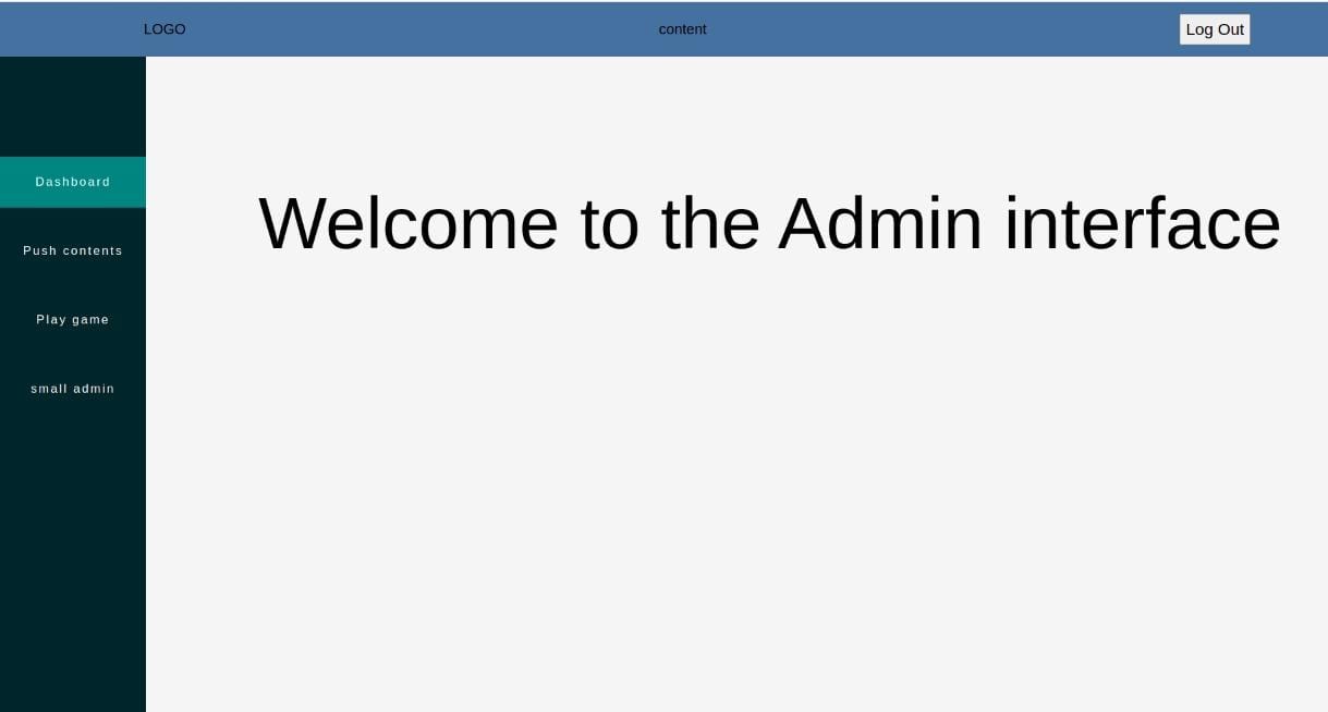 DB admin web app